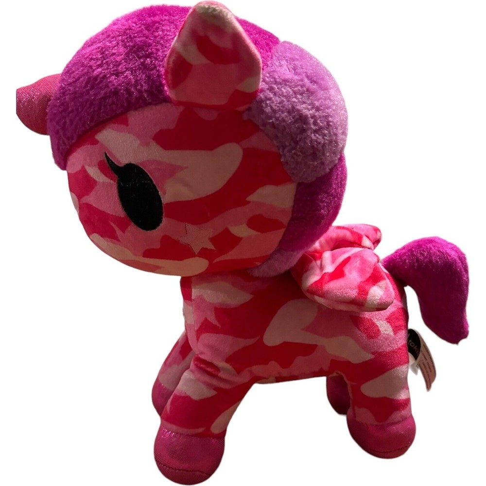TOKIDOKI PINK G.I. Jane Special Edition 11” Plush Stuffed Animal Unicorn Aurora - Picture 2 of 10